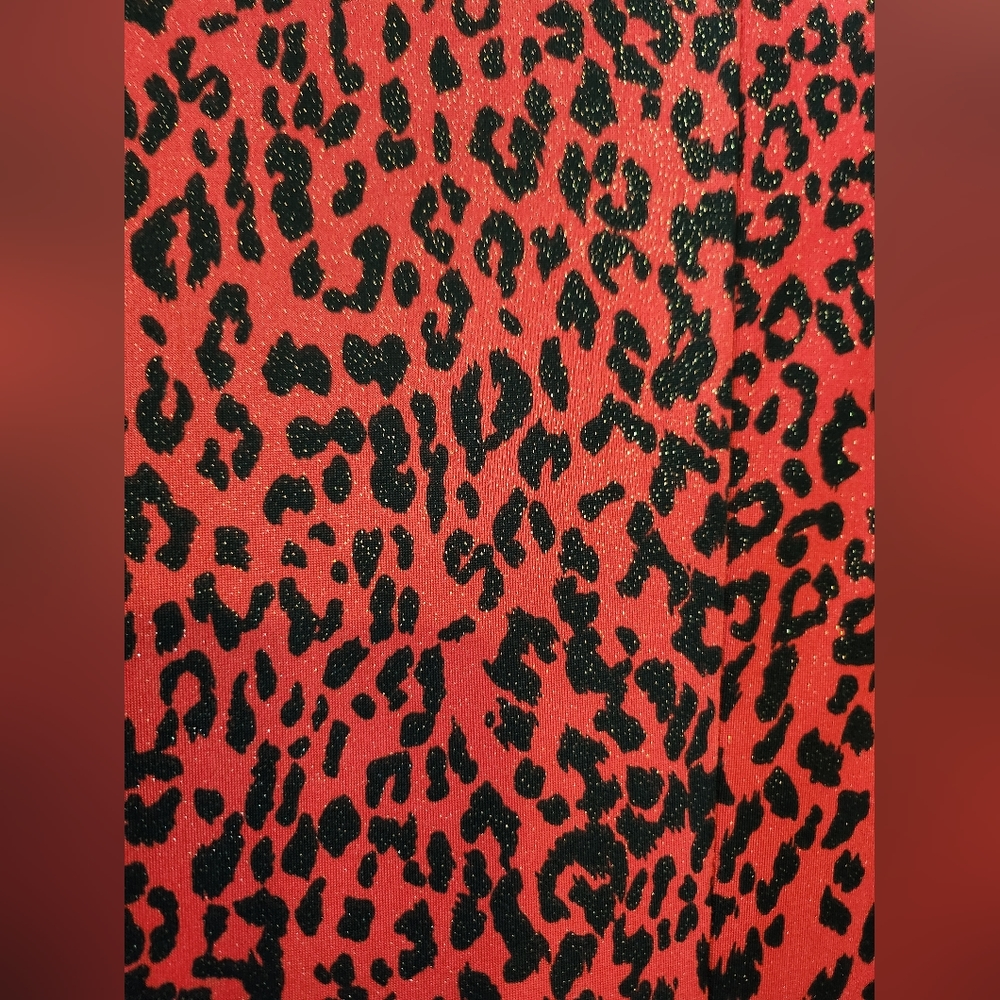 Seven Karet, Red Black Animal Print, 3X - Picture 10 of 12